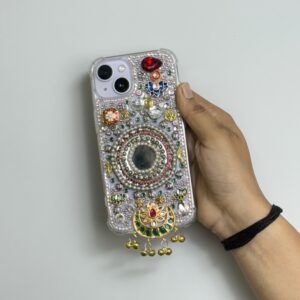 Handcrafted Kundan & Gemstone Luxury Phone Case